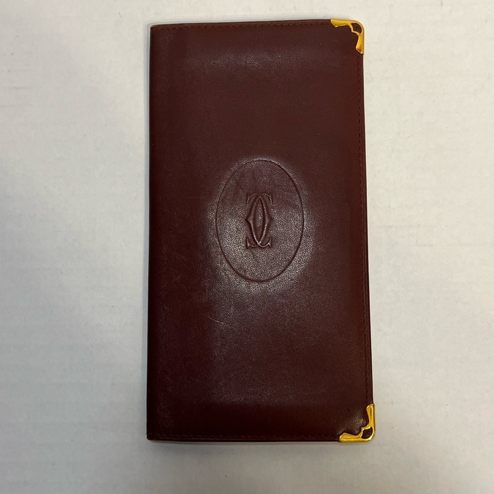 Cartier Bordeaux bifold long wallet